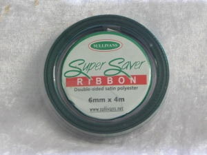 6mm x 4m Double Sided Satin Ribbon Bottle